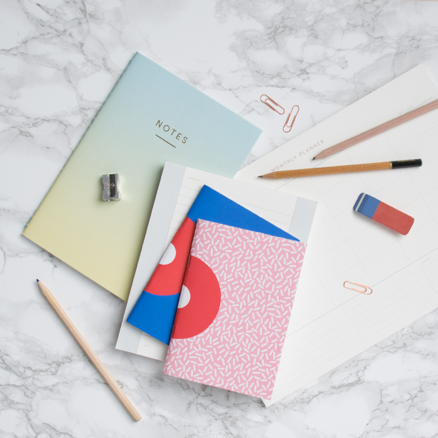 Modern stationery from Write Sketch &, Kartotek and Wrap | Contemporary desk essentials